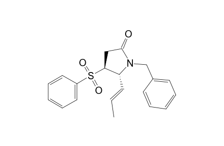 (4S,5R)-1-Benzyl-4-(phenylsulfonyl)-5-[(E)-prop-1-en-1-yl]pyrrolidin-2-one