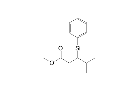 3-[dimethyl(phenyl)silyl]-4-methyl-valeric acid methyl ester