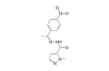 2-Methyl-2H-pyrazole-3-carboxylic acid, [1-(4-nitrophenyl)ethylidene]hydrazide