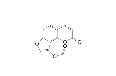 9'-Acetoxy-4-methylfuro[2,3-h]coumarin