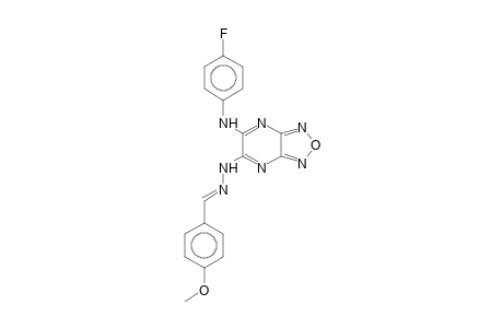 5-(4-Fluoroanilino)-6-[(4-methoxybenzylidene)hydrazino]furazano[3,4-b]pyrazine