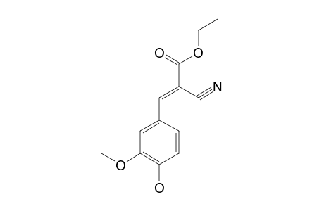 alpha-cyano-4-hydroxy-3-methoxycinnamic acid, ethyl ester