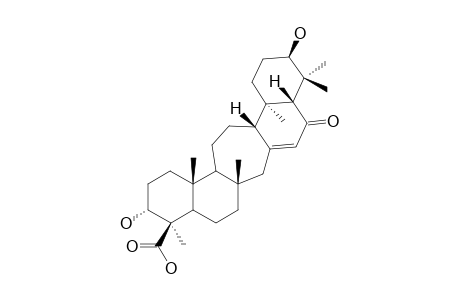 16-Oxo-3.alpha.,21.beta.-dihydroxyserrat-14-en-24-oic acid