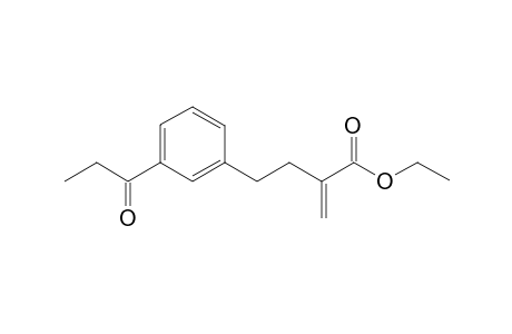 Ethyl 2-[2-(3-propionylphenyl)ethyl]acrylate