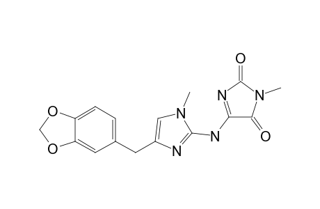 1H-Imidazole-2,5-dione, 4-[[4-(1,3-benzodioxol-5-ylmethyl)-1-methyl-1H-imidazol-2-yl]amino]-1-methyl-