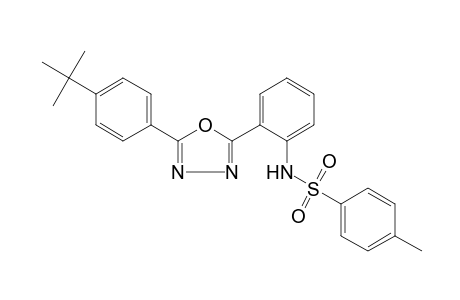 2'-[5-(p-tert-butylphenyl)-1,3,4-oxadiazol-2-yl]-p-toluenesulfonanilide