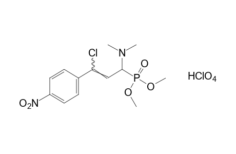 [gamma-chloro-a-(dimethylamino)-p-nitrocinnamyl]phosphonic acid, dimethyl ester, monohydroperchlorate