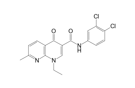 3',4'-dichloro-1,4-dihydro-1-ethyl-7-methyl-4-oxo-1,8-naphthyridine-3-carboxanilide