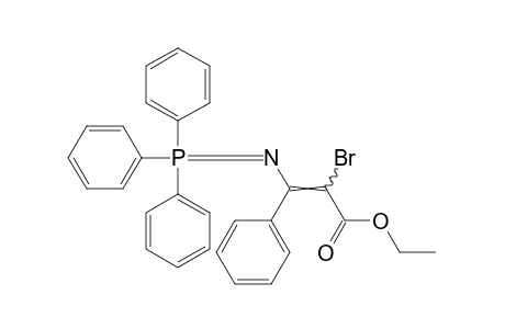 alpha-bromo-beta-[(triphenylphosphoranylidene)amino]cinnamic acid, ethyl ester