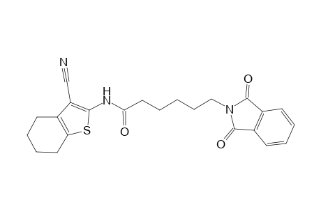 1H-isoindole-2-hexanamide, N-(3-cyano-4,5,6,7-tetrahydrobenzo[b]thien-2-yl)-2,3-dihydro-1,3-dioxo-