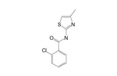 o-chloro-N-(4-methyl-2-thiazolyl)benzamide