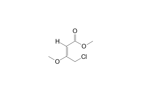 (E)-4-chloro-3-methoxycrotonic acid, methyl ester