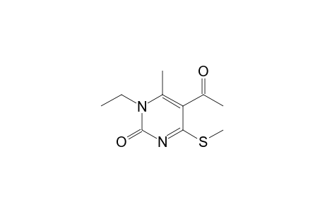 4-(Methylthio)-5-acetyl-1-ethyl-6-methyl-1H-pyrimidin-2-one