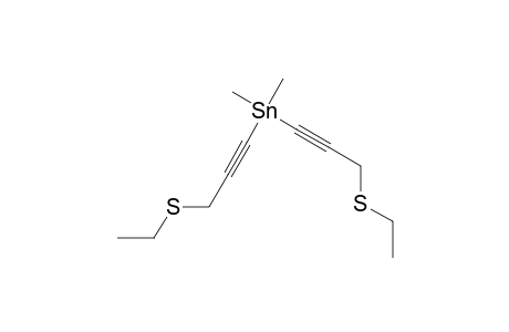 bis(3-ethylsulfanylprop-1-ynyl)-dimethyl-stannane