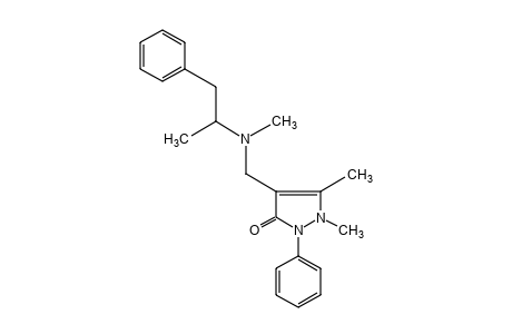 2,3-dimethyl-4-{[methyl(alpha-methylphenethyl)amino]methyl}-1-phenyl-3-pyrazolin-5-one