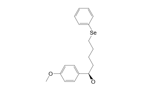 (1R)-1-(4-Methoxyphenyl)-5-(phenylselanyl)pentan-1-ol