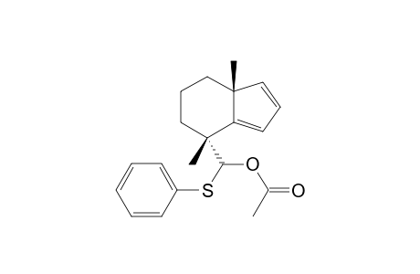 2,6-Dimethyl-2-[(phenylthio)(acetoxy)methyl]bicyclo[4.3.0]nona-1,7-diene