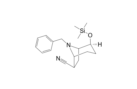 8-BENZYL-2-EXO-[TRIMETHYLSILYLOXY]-8-AZABICYCLO-[3.2.1]-OCTANE-6-ENDO-CARBONITRILE