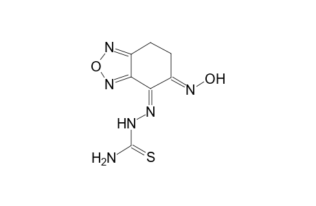 2,1,3-benzoxadiazole, 4-[(aminocarbonothioyl)hydrazono]-4,5,6,7-tetrahydro-5-(hydroxyimino)-, (4Z,5E)-