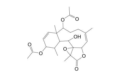 (1S*,2S*,5Z,7S*,8S*,9S*,10S*,11R*,12R*,13Z,17R*)-2,12-DIACETOXY-8,17-EPOXY-9-HYDROXYBRIARA-5,13-DIEN-8-ONE