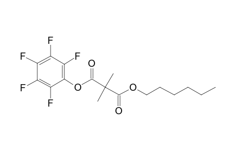 Dimethylmalonic acid, hexyl pentafluorophenyl ester