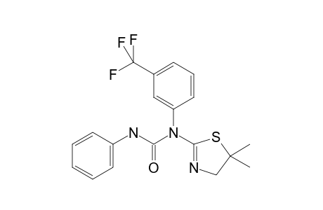 1-(5,5-Dimethyl-4,5-dihydro-1,3-thiazol-2-yl)-3-phenyl-1-[3-(trifluoromethyl)phenyl]urea