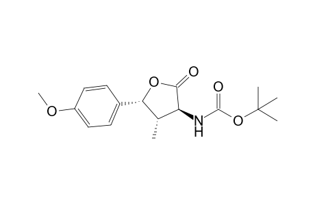 (2S,3S,4R)-2-(tert-Butoxycarbonylamino)-4-(4-methoxyphenyl)-3-methyl-butyrolactone