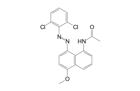 Acetamide, N-[8-[2-(2,6-dichlorophenyl)diazenyl]-5-methoxy-1-naphthalenyl]-