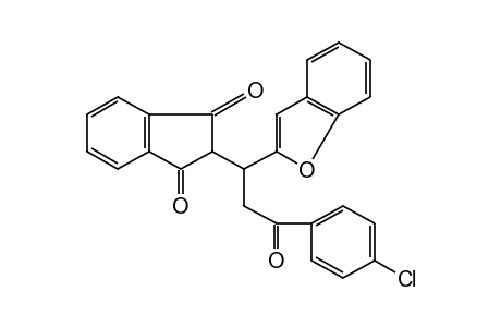 2-[1-(2-benzofuranyl)-2-(p-chlorobenzoyl)ethyl]-1,3-indandione