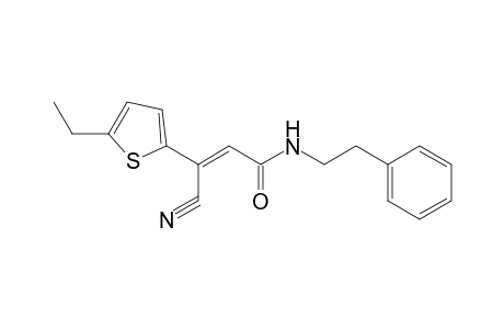 3-Cyano-3-(5-ethyl-thiophen-2-yl)-N-phenethyl-acrylamide