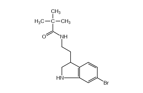 N-[2-(6-bromo-3-indolinyl)ethyl]pivalamide