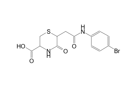 3-thiomorpholinecarboxylic acid, 6-[2-[(4-bromophenyl)amino]-2-oxoethyl]-5-oxo-