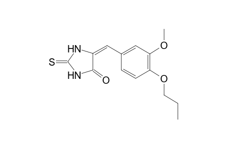 (5E)-5-(3-methoxy-4-propoxybenzylidene)-2-thioxo-4-imidazolidinone