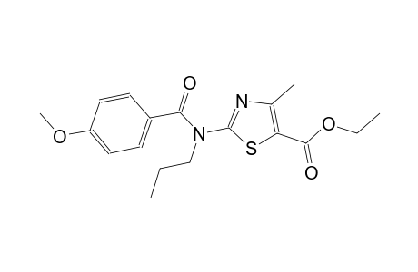 ethyl 2-[(4-methoxybenzoyl)(propyl)amino]-4-methyl-1,3-thiazole-5-carboxylate