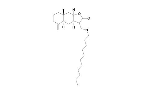 (3ar,4as,8ar,9ar)-Decahydro-8A-methyl-5-methylidene-3-[(undecylamino)methyl]naphtho[2,3-B]furan-2(3H)-one