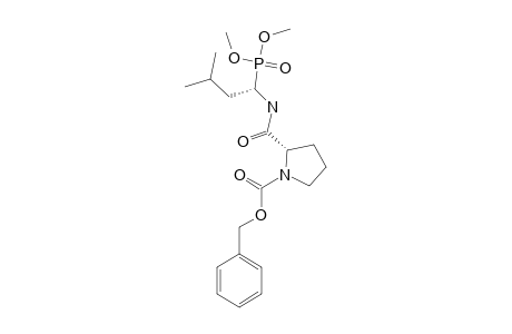 DIMETHYL-N-(BENZYLOXYCARBONYL)-L-PROLYL-(2-DECARBOXY-D-LEUCIN-2-YL)-PHOSPHONATE