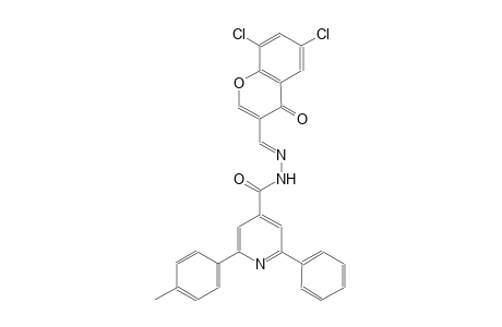 N'-[(E)-(6,8-dichloro-4-oxo-4H-chromen-3-yl)methylidene]-2-(4-methylphenyl)-6-phenylisonicotinohydrazide