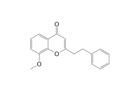 4H-1-Benzopyran-4-one, 8-methoxy-2-(2-phenylethyl)-