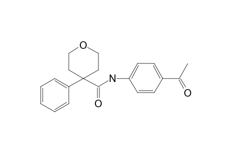 N-(4-acetylphenyl)-4-phenyltetrahydro-2H-pyran-4-carboxamide