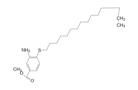 3-amino-4-(hexadecylthio)benzoic acid, methyl ester