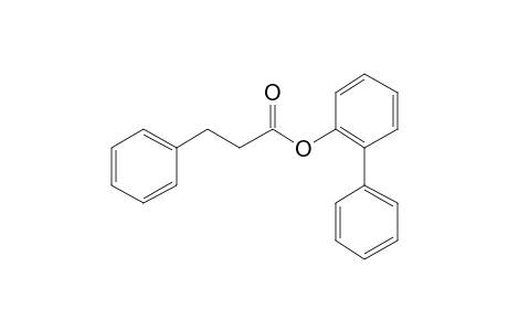 3-Phenylpropionic acid, 2-biphenyl ester