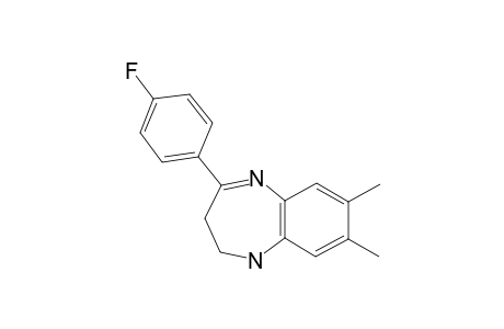 2,3-dihydro-7,8-dimethyl-4-(p-fluorophenyl)-1H-1,5-benzodiazepine