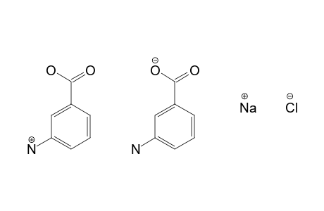 m-aminobenzoic acid, hydrochloride