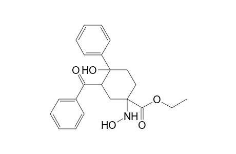 Ethyl 2-benzoyl-1-hydroxy-4-hydroxylamino-1-phenylcyclohexane-4-carboxylate