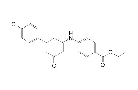 Benzoic acid, 4-[5-(4-chlorophenyl)-3-oxo-1-cyclohexenylamino]-, ethyl ester