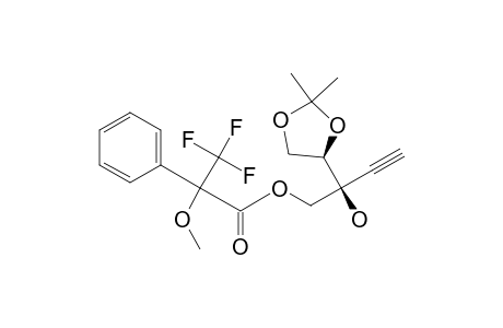 2(S)-2-Hydroxy-2-[(4R)-2,2-dimethyl-1,3-dioxolan-4-yl]-3-butyn-1-yl (2S)-2-methoxy-2-phenyltrifluoropropanoate