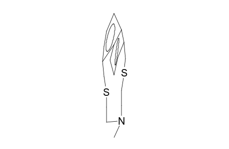 5-Aza[9](1,5)naphthalenophane, N-methyl-2,8-dithia-