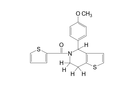 4-(p-methoxyphenyl)-4,5,6,7-tetrahydro-5-(2-thenoyl)thieno[3,2-c]pyridine