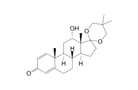 12.alpha.-Hydroxy-5',5'-dimethyl-spiro[androsta1,4-diene-17,2'-[1,3]dioxan]-3-one