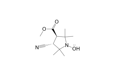 1-Pyrrolidinyloxy, 3-cyano-4-(methoxycarbonyl)-2,2,5,5-tetramethyl-, trans-
